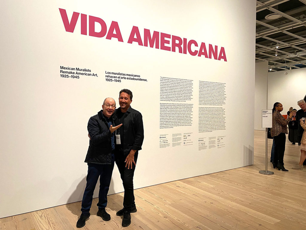 Art critic Jerry Salz and New York Latin Culture Magazine Editor Keith Widyolar at Vida Americana (New York Latin Culture Magazine)