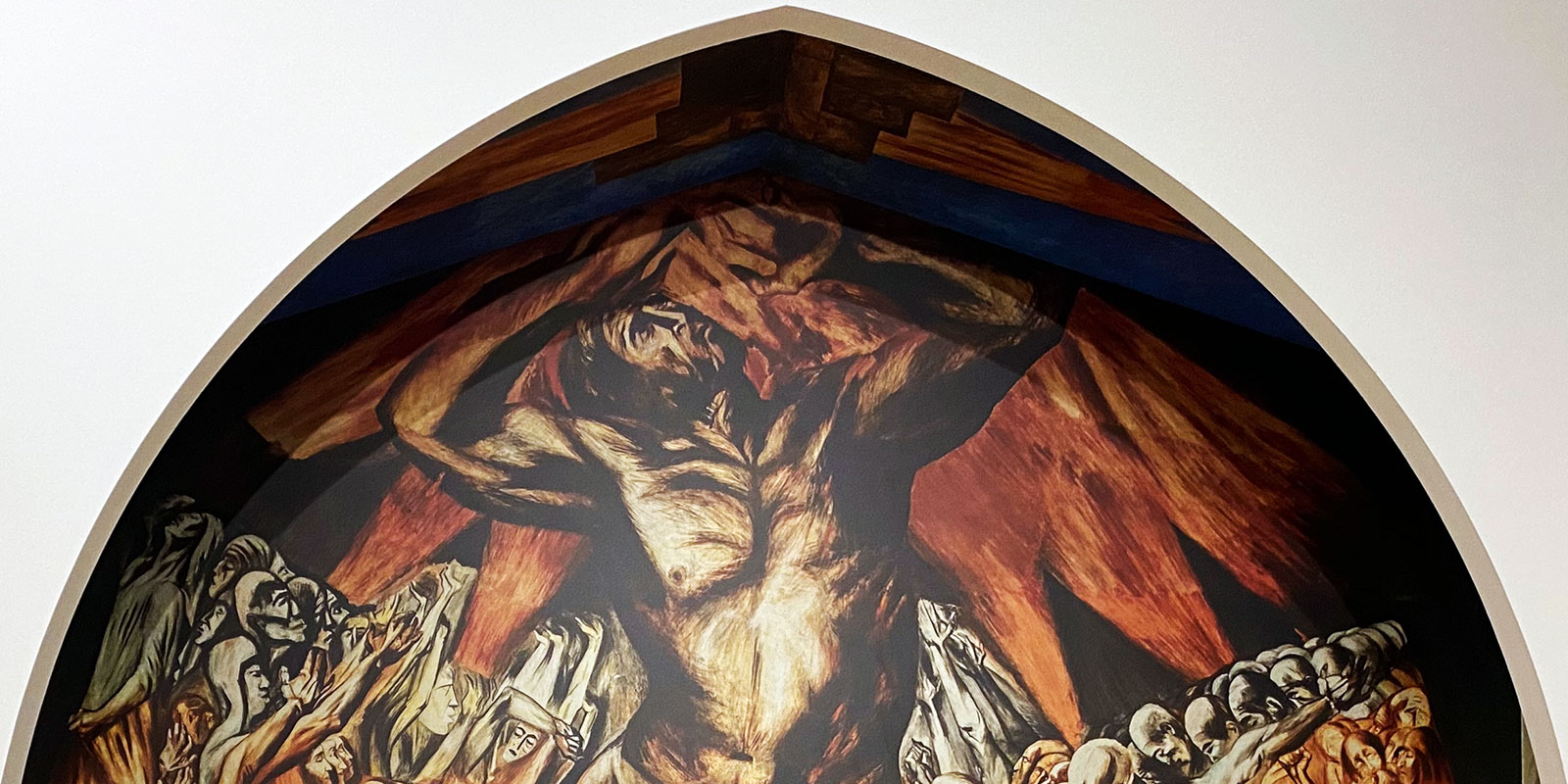 Whitney reproduction of José Clemente Orozco "Prometheus" (1930) Pomona College (Keith Widyolar/New York Latin Culture Magazine)