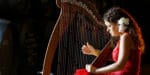 Ana Crismán plays Andalusían flamenco harp (courtesy WMI)
