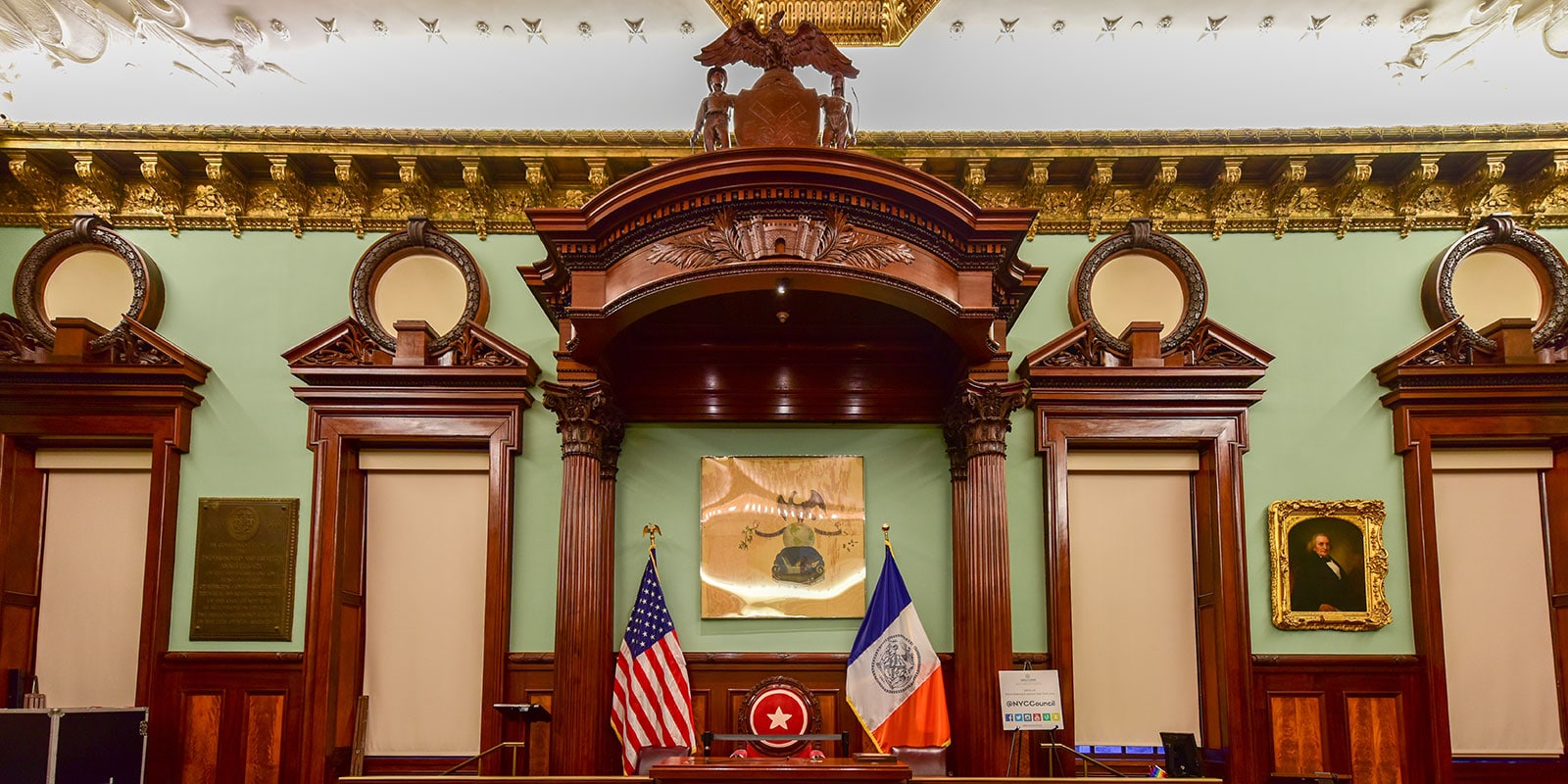 NYC Council chambers in City Hall (Demerzel21/Dreamstime)