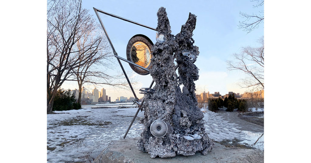 "Planeta Abuelx" by Guadalupe Maravilla (Socrates Sculpture Park