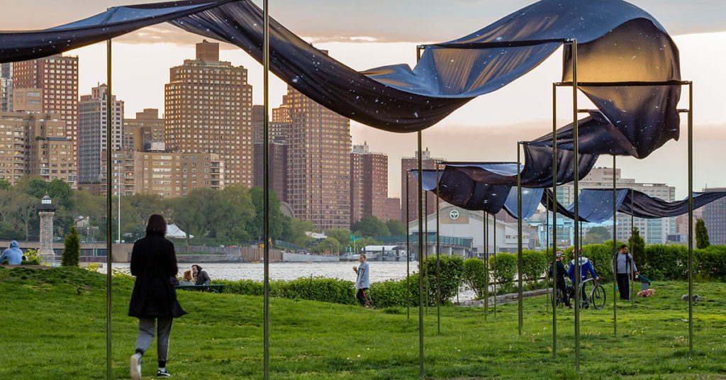 Socrates Sculpture Park, Miya Ando, ‘銀河 Ginga (Silver River), 2019 (Nicholas Knight/SSP)