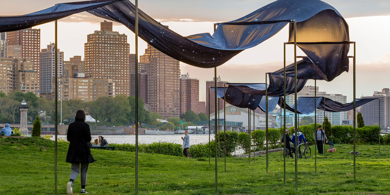 Socrates Sculpture Park, Miya Ando, ‘銀河 Ginga (Silver River), 2019 (Nicholas Knight/SSP)