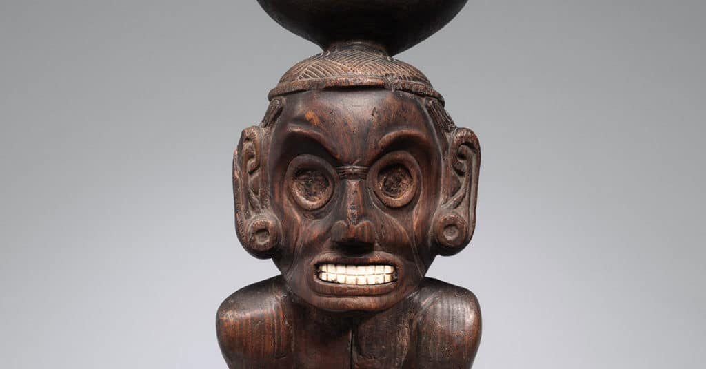 Taíno Zemí Cohoba Stand from Arte del Mar: Artistic Exchange in the Caribbean (Metropolitan Museum of Art)