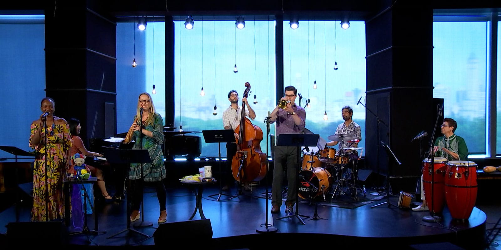Ms. Goussy and Ms. Sofía lead the WeBop Family Jazz Party (Jazz at Lincoln Center)