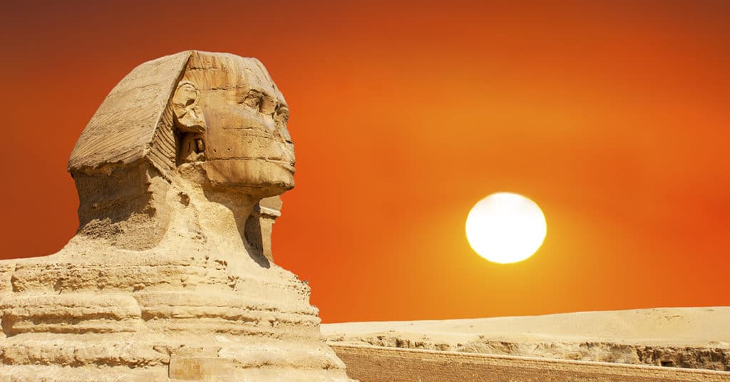 Africa and the Sphinx at Giza in Cairo, Egypt (Wisconsinart/Dreamstime)