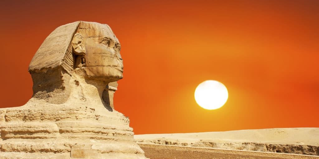Africa and the Sphinx at Giza in Cairo, Egypt (Wisconsinart/Dreamstime)
