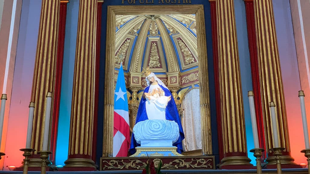 Our Lady of Providence in San Juan Bautista Cathedral, Old San Juan, Puerto Rico. (Keith Widyolar/New York Latin Culture Magazine)