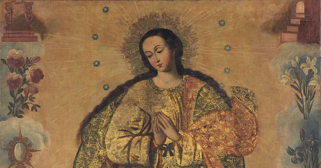 Immaculate Conception, Cuzco School, 18th century, Peru (Anonymous/Christies)