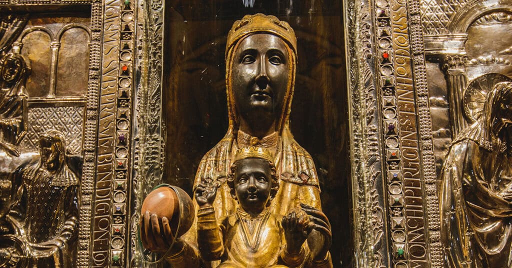 Solemnity of Mary. "La Moreneta," the Virgin of Montserrat, Catalonia, Spain. (Denis Zaporozhtsev/Adobe)