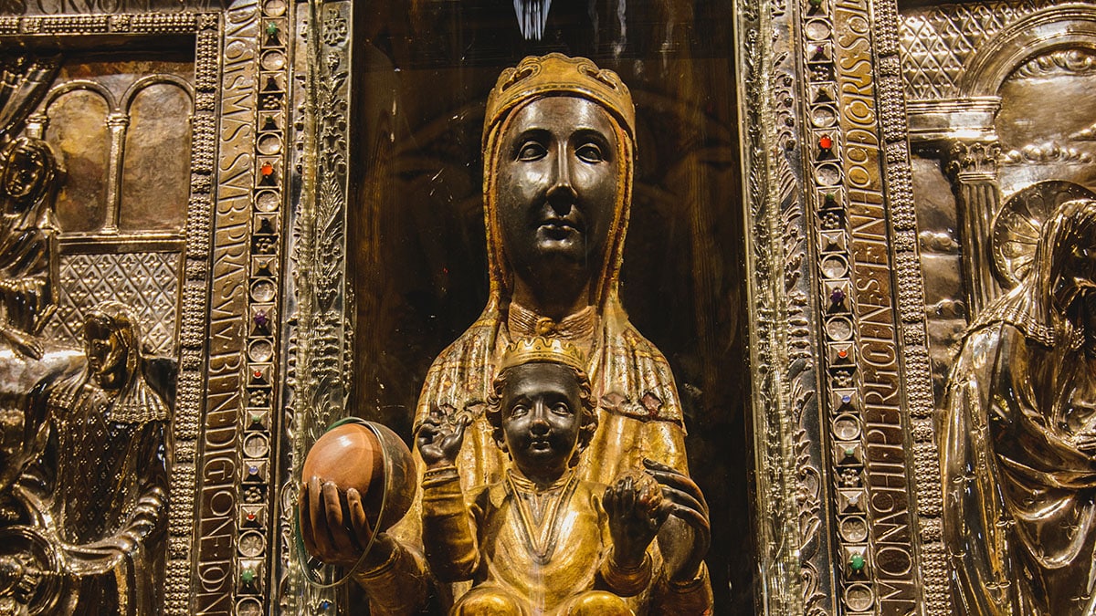 Solemnity of Mary. "La Moreneta," the Virgin of Montserrat, Catalonia, Spain. (Denis Zaporozhtsev/Adobe)