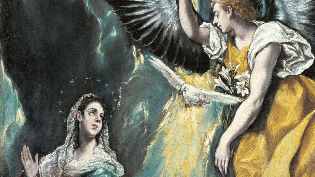 Annunciation, El Greco c1590-1503 (Ohara Museum/Wikimedia)