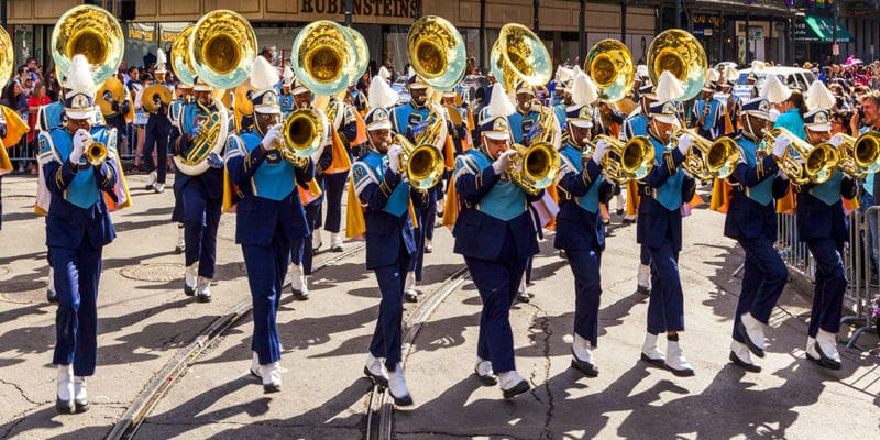 New Orleans Mardi Gras band (Imagecom/Dreamstime)