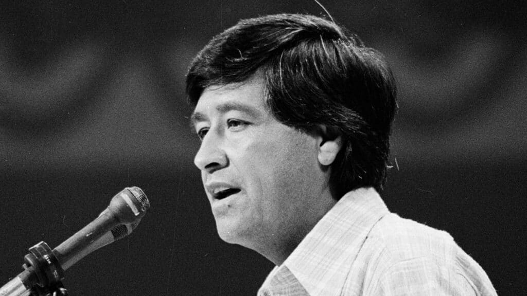 Cesar Chavez in New York City in 1976. (Warren K. Leffler US News & World Report/Library of Congress)