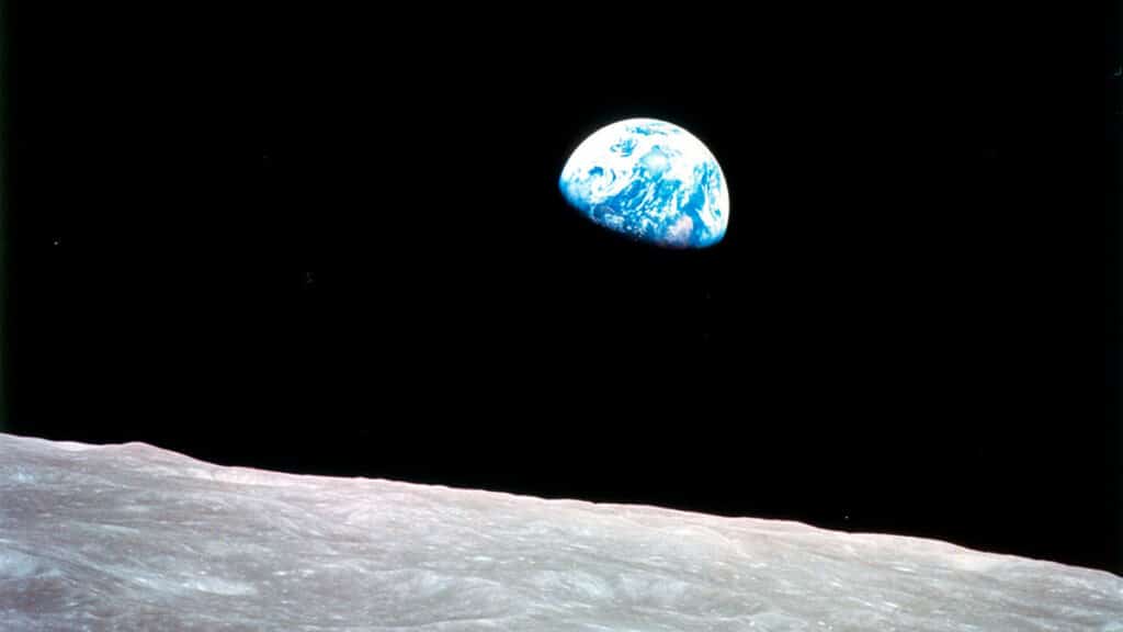 Earth Day, "Earthrise" by William Anders NASA, 1968