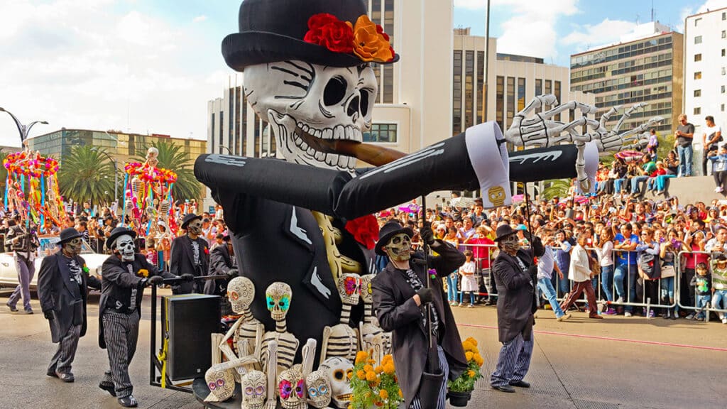 Day of the Dead Parade in Mexico City (Oksana Byelikova/Dreamstime)