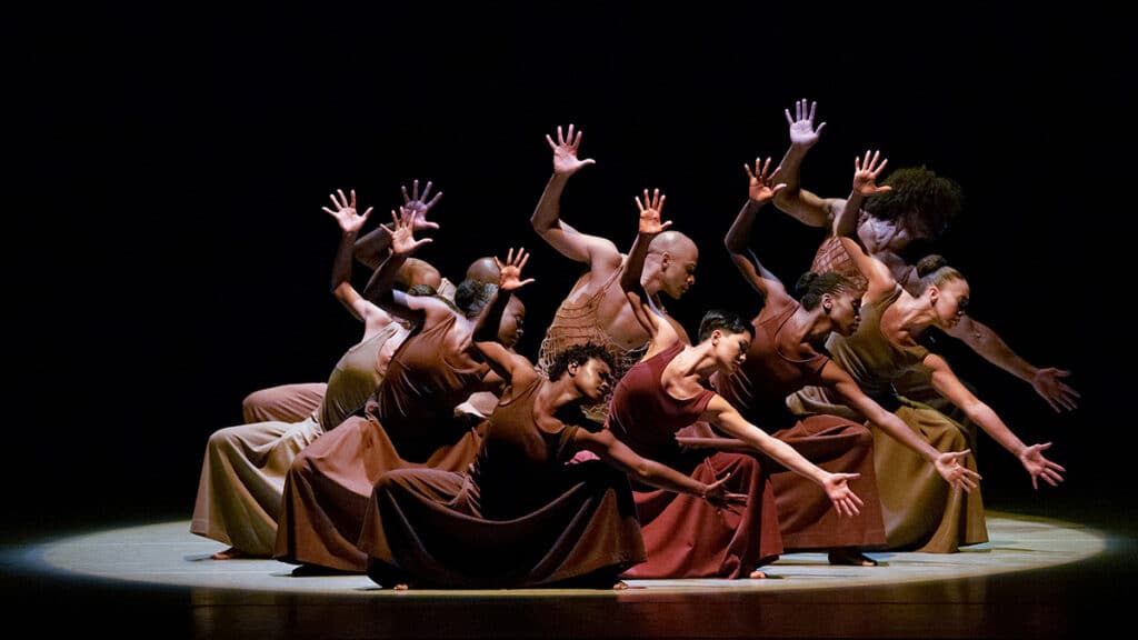Alvin Ailey American Dance Theater in Ailey's "Revelations" (Paul Kolnik/AAADT)