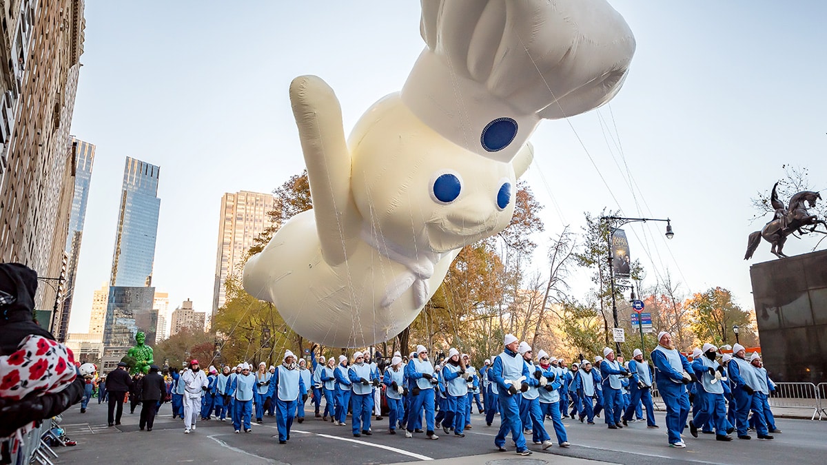 Macy's Thanksgiving Day Parade, Pillsbury Doughboy (Hoover Tung/Dreamstime)
