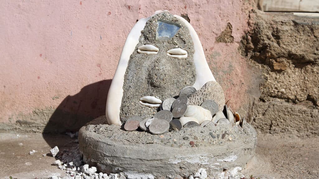 Eleguá watches a door in Cuba. He watches our door too. (Tupungato/Dreamstime)