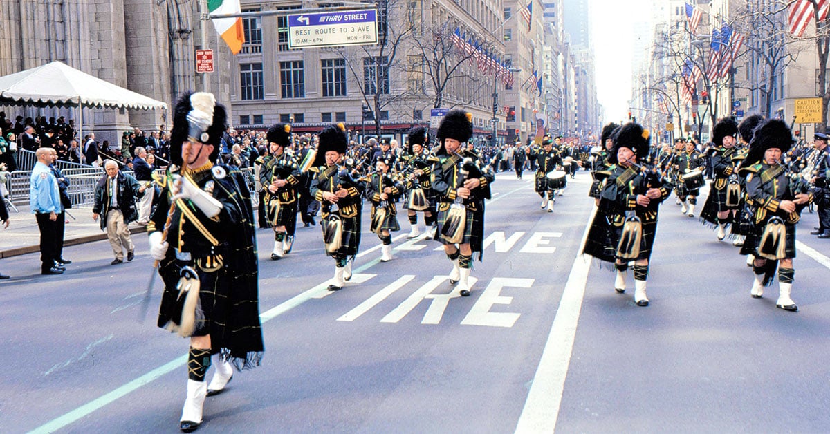 Парад до Дня святого Патрика в Нью-Йорку 2025 року на Мангеттені вшановує покровителя Ірландії