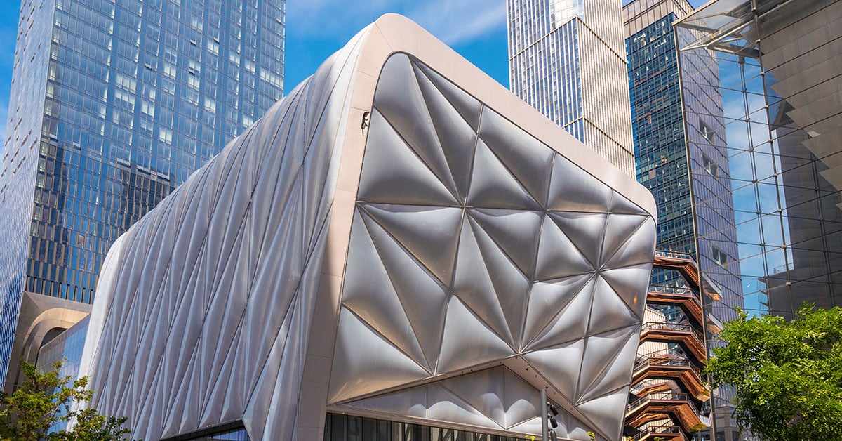 The Shed is a large-scale, multidisciplinary arts center located in Hudson Yards