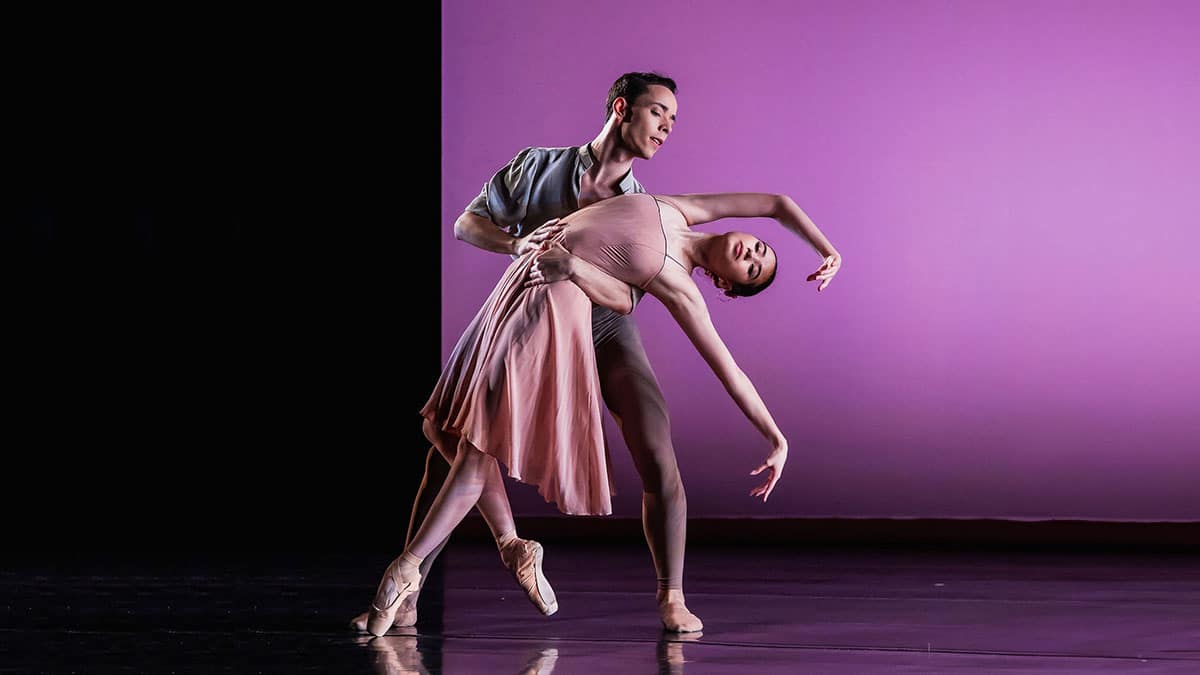 ABT Studio Company ~ Lilia Greyeyes and Kayke Carvalho in "The Seasons" pas de deux (Chris Coates/NYC Dance Alliance/ABT Studio Company)