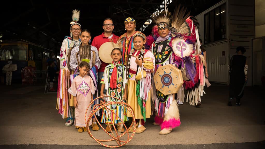 "We Are Still Here" Red Blanket Dancers (Max McDonald/Museum of the City of New York)