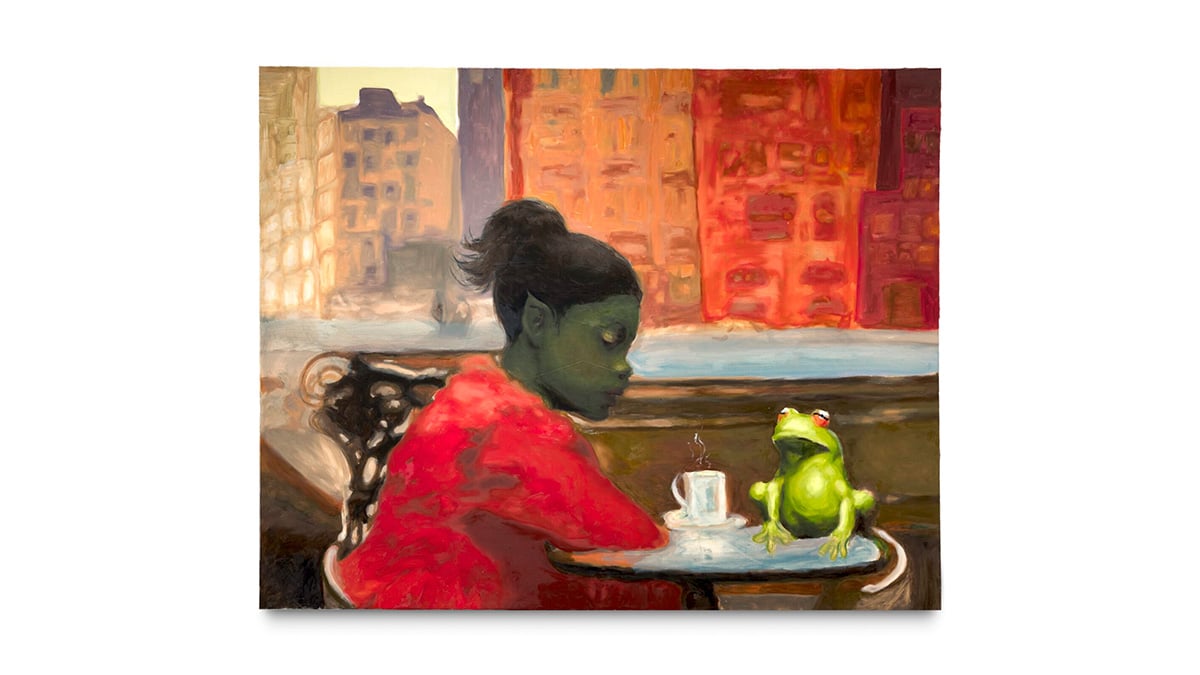 Greater New York 2026, Taína Cruz. Charm Written in Steam and Light. 2025. Oil on canvas. 48 × 60 in. Courtesy the artist and Embajada, San Juan. Photo: Luis Corzo